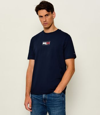 Tommy Hilfiger - T-shirt męski casual ze sklepu: Gomez Fashion Store w kategorii: T-shirty męskie - zdjęcie 874714-BD9-10338_TH265M000087F23