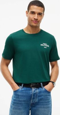 T-shirt męski casualowy Tommy Hilfiger ze sklepu: Gomez Fashion Store w kategorii: T-shirty męskie - zdjęcie 874714-BD9-10338_TH265M000106L62