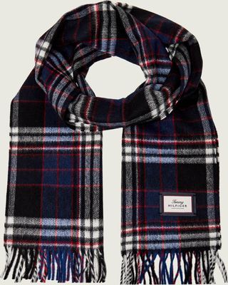 granatowy Szalik Tommy Hilfiger ze sklepu: Gomez Fashion Store w kategorii: Szaliki męskie