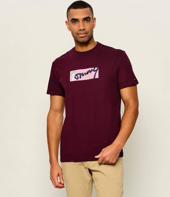 Tommy Jeans - T-shirt męski na wiosnę w stylu młodzieżowym ze sklepu: Gomez Fashion Store w kategorii: T-shirty męskie - zdjęcie 874714-BD9-10338_TM265M00006450V