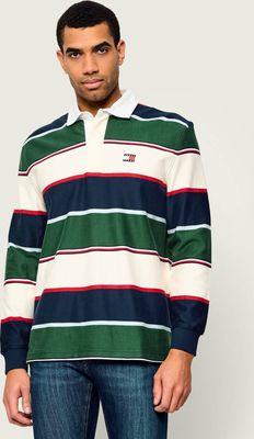 Tommy Jeans - wielokolorowy T-shirt męski w paski ze sklepu: Gomez Fashion Store w kategorii: T-shirty męskie
