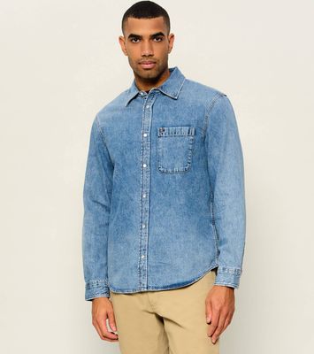 Tommy Jeans - Koszula męska z klasycznym kołnierzykiem ze sklepu: Gomez Fashion Store w kategorii: Koszule męskie - zdjęcie 874714-BD9-10338_TM265M000108D69