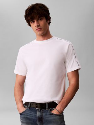 T-shirt męski casual Calvin Klein Jeans ze sklepu: Gomez Fashion Store w kategorii: T-shirty męskie - zdjęcie 874714-BD9-10338_CJ265M000006210
