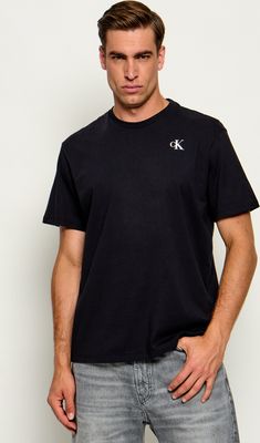 T-shirt męski casualowy wiosenny Calvin Klein Jeans ze sklepu: Gomez Fashion Store w kategorii: T-shirty męskie - zdjęcie 874714-BD9-10338_CJ265M000015C64
