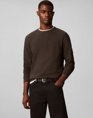 Sweter męski casual Calvin Klein Jeans ze sklepu: Gomez Fashion Store w kategorii: Swetry męskie - zdjęcie 874714-BD9-10338_CJ265M000027Z07