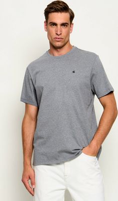 Calvin Klein Jeans - T-shirt męski casualowy ze sklepu: Gomez Fashion Store w kategorii: T-shirty męskie - zdjęcie 874714-BD9-10338_CJ265M000028880
