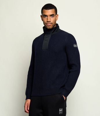 Sweter męski EA7 ze sklepu: Gomez Fashion Store w kategorii: Swetry męskie - zdjęcie 874714-BD9-10338_E7265M000105C52