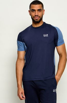 EA7 - T-shirt męski wiosenny casual ze sklepu: Gomez Fashion Store w kategorii: T-shirty męskie - zdjęcie 874714-BD9-10338_E7265M000119C52