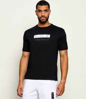 T-shirt męski na wiosnę EA7 ze sklepu: Gomez Fashion Store w kategorii: T-shirty męskie - zdjęcie 874714-BD9-10338_E7265M000139E35