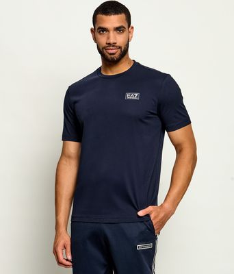 T-shirt męski casual EA7 ze sklepu: Gomez Fashion Store w kategorii: T-shirty męskie - zdjęcie 874714-BD9-10338_E7265M000171C52