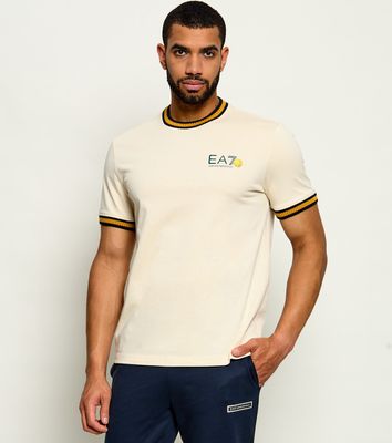 EA7 - T-shirt męski na wiosnę ze sklepu: Gomez Fashion Store w kategorii: T-shirty męskie - zdjęcie 874714-BD9-10338_E7265M000193D65