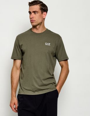T-shirt męski casual EA7 ze sklepu: Gomez Fashion Store w kategorii: T-shirty męskie - zdjęcie 874714-BD9-10338_E7265M000220H25
