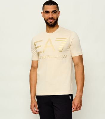 EA7 - T-shirt męski młodzieżowy na wiosnę ze sklepu: Gomez Fashion Store w kategorii: T-shirty męskie - zdjęcie 874714-BD9-10338_E7265M000179D65