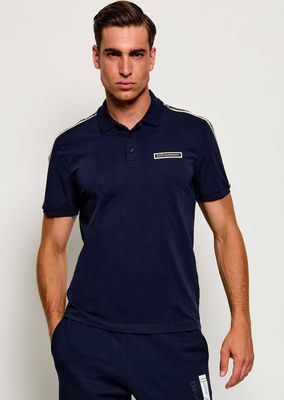 T-shirt męski casual EA7 ze sklepu: Gomez Fashion Store w kategorii: T-shirty męskie - zdjęcie 874714-BD9-10338_E7265M000254C52