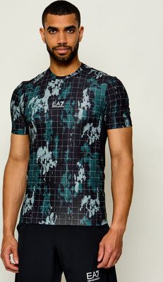 T-shirt męski w stylu młodzieżowym na wiosnę EA7 ze sklepu: Gomez Fashion Store w kategorii: T-shirty męskie - zdjęcie 874714-BD9-10338_E7265M000187H54