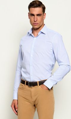 Calvin Klein - Koszula męska na wiosnę z klasycznym kołnierzykiem ze sklepu: Gomez Fashion Store w kategorii: Koszule męskie - zdjęcie 874714-BD9-10338_CK265M000006F40
