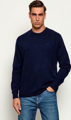 Calvin Klein - Sweter męski zimowy casual ze sklepu: Gomez Fashion Store w kategorii: Swetry męskie - zdjęcie 874714-BD9-10338_CK265M000014227