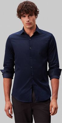 Koszula męska casualowa Calvin Klein ze sklepu: Gomez Fashion Store w kategorii: Koszule męskie - zdjęcie 874714-BD9-10338_CK265M000052Z23