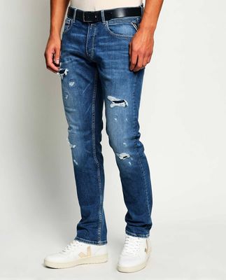 Jeansy męskie młodzieżowe Replay ze sklepu: Gomez Fashion Store w kategorii: Jeansy męskie - zdjęcie 874714-BD9-10338_RY265M000005A94