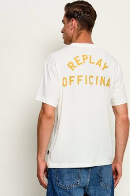 Replay - T-shirt męski młodzieżowy ze sklepu: Gomez Fashion Store w kategorii: T-shirty męskie - zdjęcie 874714-BD9-10338_RY265M000014A98