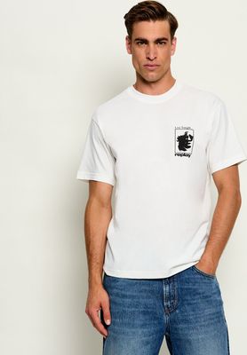 T-shirt męski na wiosnę casual Replay ze sklepu: Gomez Fashion Store w kategorii: T-shirty męskie - zdjęcie 874714-BD9-10338_RY265M000015A97