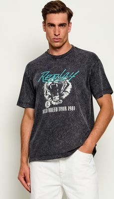 T-shirt męski na wiosnę Replay ze sklepu: Gomez Fashion Store w kategorii: T-shirty męskie - zdjęcie 874714-BD9-10338_RY265M000018B01