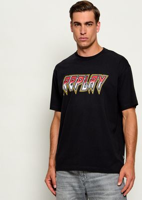 Replay - T-shirt męski na wiosnę ze sklepu: Gomez Fashion Store w kategorii: T-shirty męskie - zdjęcie 874714-BD9-10338_RY265M000020A92