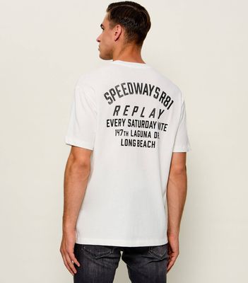 T-shirt męski casualowy Replay ze sklepu: Gomez Fashion Store w kategorii: T-shirty męskie - zdjęcie 874714-BD9-10338_RY265M000022A98