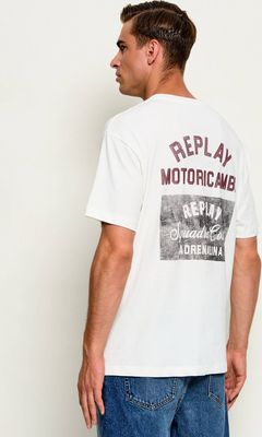 Replay - T-shirt męski wiosenny ze sklepu: Gomez Fashion Store w kategorii: T-shirty męskie - zdjęcie 874714-BD9-10338_RY265M000024A98