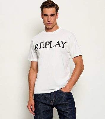 T-shirt męski w stylu młodzieżowym Replay ze sklepu: Gomez Fashion Store w kategorii: T-shirty męskie - zdjęcie 874714-BD9-10338_RY265M000033082