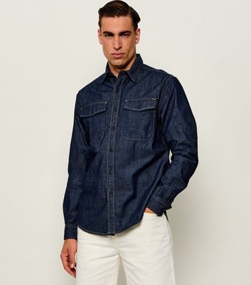 Koszula męska z klasycznym kołnierzykiem Replay ze sklepu: Gomez Fashion Store w kategorii: Koszule męskie - zdjęcie 874714-BD9-10338_RY265M000035007