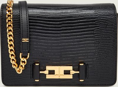 Elisabetta Franchi - Listonoszka elegancka ze sklepu: Gomez Fashion Store w kategorii: Listonoszki - zdjęcie 874714-BD9-10338_EF264W000006110