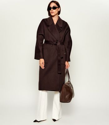 Płaszcz damski casual na jesień Elisabetta Franchi ze sklepu: Gomez Fashion Store w kategorii: Płaszcze damskie - zdjęcie 874714-BD9-10338_EF264W000048A91