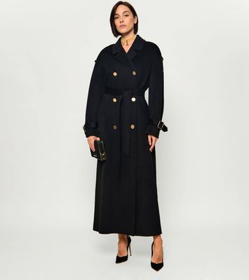 Płaszcz damski jesienny Elisabetta Franchi ze sklepu: Gomez Fashion Store w kategorii: Płaszcze damskie - zdjęcie 874714-BD9-10338_EF264W000049110