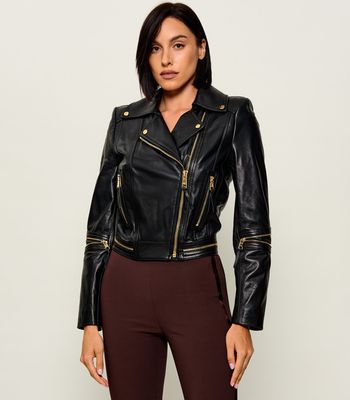 Kurtka damska casual Elisabetta Franchi ze sklepu: Gomez Fashion Store w kategorii: Kurtki damskie - zdjęcie 874714-BD9-10338_EF264W000050110