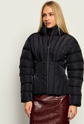 Kurtka damska casual Elisabetta Franchi ze sklepu: Gomez Fashion Store w kategorii: Kurtki damskie - zdjęcie 874714-BD9-10338_EF264W000054110