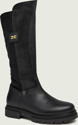 czarny Kozaki damskie Elisabetta Franchi ze sklepu: Gomez Fashion Store w kategorii: Kozaki damskie