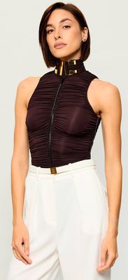 Bluzka damska Elisabetta Franchi ze sklepu: Gomez Fashion Store w kategorii: Bluzki damskie - zdjęcie 874714-BD9-10338_EF265W000011A91
