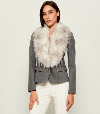 Marynarka jesienny Elisabetta Franchi ze sklepu: Gomez Fashion Store w kategorii: Marynarki damskie - zdjęcie 874714-BD9-10338_EF265W000017188