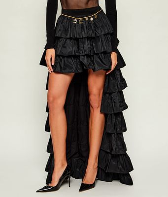 Spódnica na wiosnę elegancka Elisabetta Franchi ze sklepu: Gomez Fashion Store w kategorii: Spódnice - zdjęcie 874714-BD9-10338_EF265W000020110