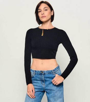 Elisabetta Franchi - Bluzka damska jesienna ze sklepu: Gomez Fashion Store w kategorii: Bluzki damskie - zdjęcie 874714-BD9-10338_EF265W000026110