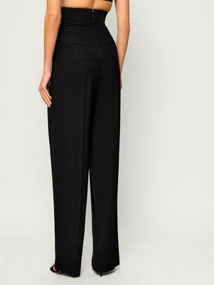 Elisabetta Franchi - Spodnie damskie jesienne ze sklepu: Gomez Fashion Store w kategorii: Spodnie damskie - zdjęcie 874714-BD9-10338_EF265W000031110