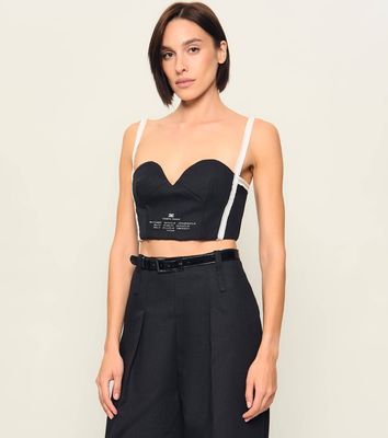 Bluzka damska na lato Elisabetta Franchi ze sklepu: Gomez Fashion Store w kategorii: Bluzki damskie - zdjęcie 874714-BD9-10338_EF265W000034110