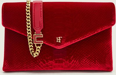 Kopertówka elegancka w stylu glamour Elisabetta Franchi ze sklepu: Gomez Fashion Store w kategorii: Kopertówki - zdjęcie 874714-BD9-10338_EF265W000048183