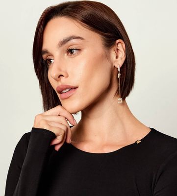 Kolczyki Elisabetta Franchi ze sklepu: Gomez Fashion Store w kategorii: Kolczyki - zdjęcie 874714-BD9-10338_EF265W000064133