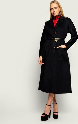 Elisabetta Franchi - Płaszcz damski casualowy ze sklepu: Gomez Fashion Store w kategorii: Płaszcze damskie - zdjęcie 874714-BD9-10338_EF265W000075110