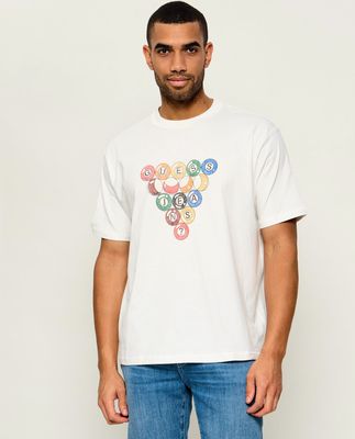 T-shirt męski w stylu młodzieżowym Guess Jeans ze sklepu: Gomez Fashion Store w kategorii: T-shirty męskie - zdjęcie 874714-BD9-10338_GE265M000007R35