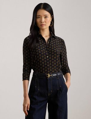 Koszula damska na lato LAUREN RALPH LAUREN ze sklepu: Gomez Fashion Store w kategorii: Koszule damskie - zdjęcie 874714-BD9-10338_RL262W000169J70