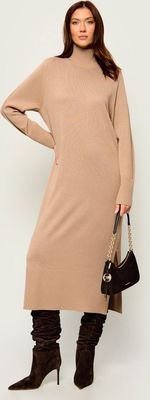 BOSS ORANGE - brązowy Sukienka ze sklepu: Gomez Fashion Store w kategorii: Sukienki