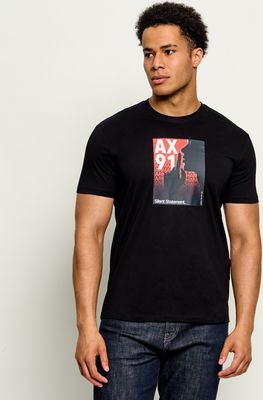 T-shirt męski w stylu młodzieżowym Armani Exchange ze sklepu: Gomez Fashion Store w kategorii: T-shirty męskie - zdjęcie 874714-BD9-10338_AX265M000031H50